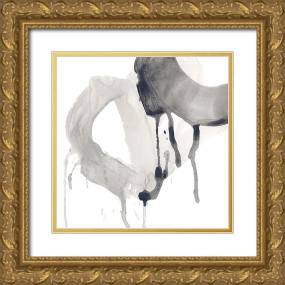 Vess, June Erica 26x26 Gold Ornate Wood Framed with Double Matting Museum Art Print Titled - Swath IV