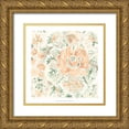 thumbnail image 1 of Vess, June Erica 26x26 Gold Ornate Wood Framed with Double Matting Museum Art Print Titled - Terracotta Garden Tile I, 1 of 4