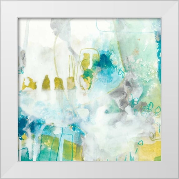 Vess, June Erica 26x26 White Modern Wood Framed Museum Art Print Titled - Aquatic Atmosphere IV