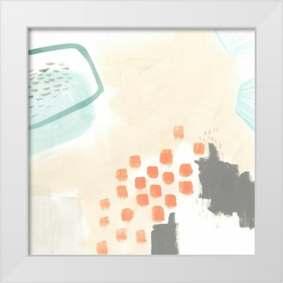 Vess, June Erica 26x26 White Modern Wood Framed Museum Art Print Titled - Chromatic Inference II