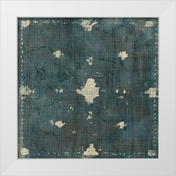 Vess, June Erica 26x26 White Modern Wood Framed Museum Art Print Titled - Freehand Batik II