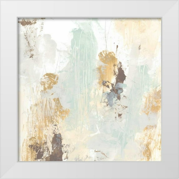 Vess, June Erica 26x26 White Modern Wood Framed Museum Art Print Titled - Intangible VII