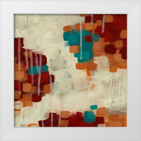 Vess, June Erica 26x26 White Modern Wood Framed Museum Art Print Titled - Interject II