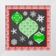 thumbnail image 1 of Vess, June Erica 26x26 White Modern Wood Framed Museum Art Print Titled - Let it Snow Collection G, 1 of 4
