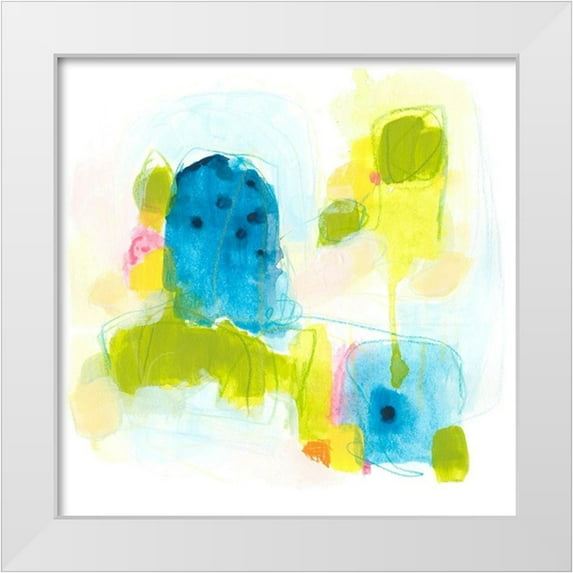 Vess, June Erica 26x26 White Modern Wood Framed Museum Art Print Titled - Narrative Structure IV