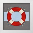 thumbnail image 1 of Vess, June Erica 26x26 White Modern Wood Framed Museum Art Print Titled - Nautical Graphic II, 1 of 4