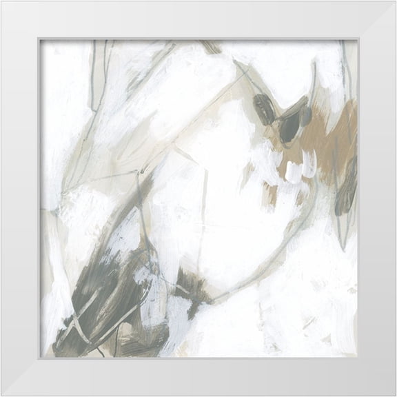 Vess, June Erica 26x26 White Modern Wood Framed Museum Art Print Titled - Neuron Web III