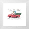 thumbnail image 1 of Vess, June Erica 26x26 White Modern Wood Framed Museum Art Print Titled - Retro Winter Celebration II, 1 of 4
