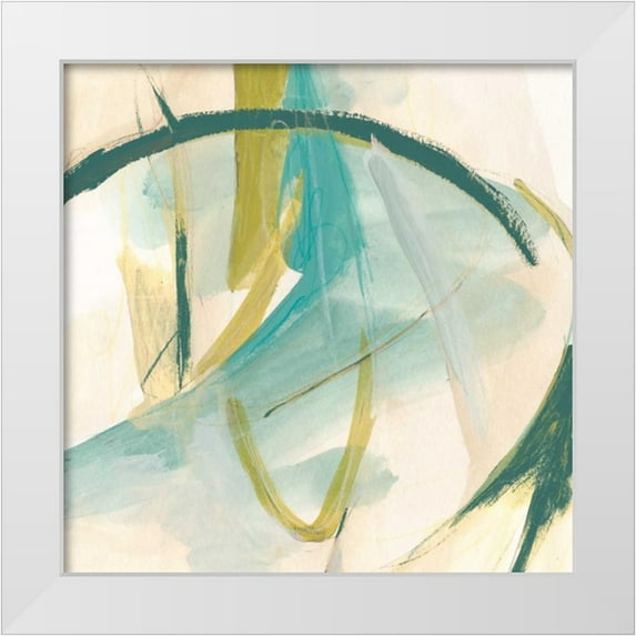 Vess, June Erica 26x26 White Modern Wood Framed Museum Art Print Titled - Vertigo Note I