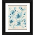 thumbnail image 1 of Vess, June Erica 26x32 Black Ornate Wood Framed with Double Matting Museum Art Print Titled - Brush Blossom Field II, 1 of 4