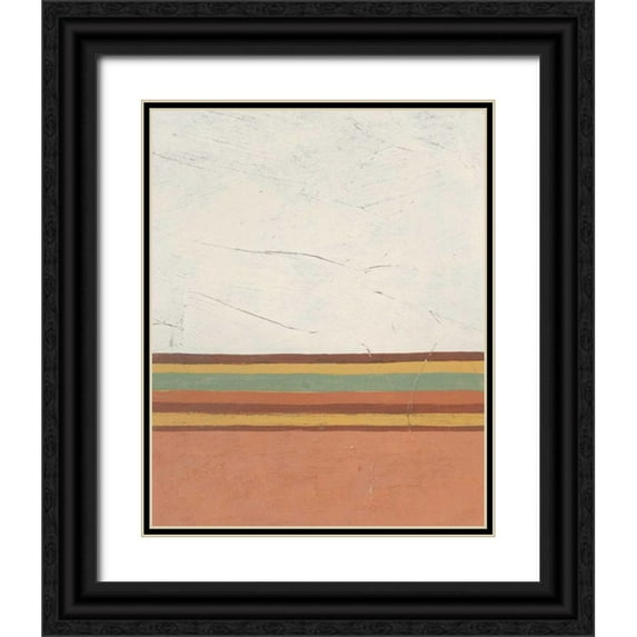 Vess, June Erica 26x32 Black Ornate Wood Framed with Double Matting Museum Art Print Titled - Demitasse II
