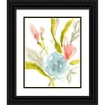 thumbnail image 1 of Vess, June Erica 26x32 Black Ornate Wood Framed with Double Matting Museum Art Print Titled - Floral Sonata I, 1 of 4