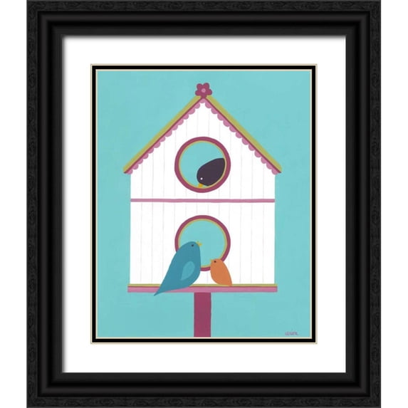 Vess, June Erica 26x32 Black Ornate Wood Framed with Double Matting Museum Art Print Titled - Home Tweet Home IV