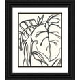 thumbnail image 1 of Vess, June Erica 26x32 Black Ornate Wood Framed with Double Matting Museum Art Print Titled - Tropical Contour I, 1 of 4