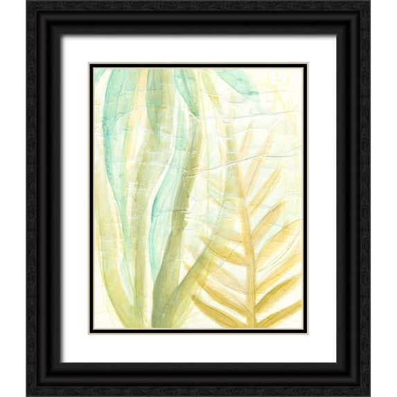 Vess, June Erica 26x32 Black Ornate Wood Framed with Double Matting Museum Art Print Titled - Tropical Inference I