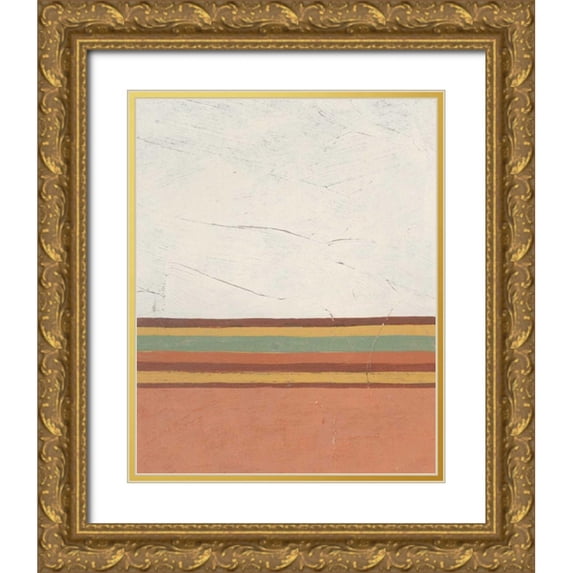 Vess, June Erica 26x32 Gold Ornate Wood Framed with Double Matting Museum Art Print Titled - Demitasse II