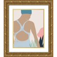 thumbnail image 1 of Vess, June Erica 26x32 Gold Ornate Wood Framed with Double Matting Museum Art Print Titled - Femme Moderne I, 1 of 4
