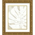thumbnail image 1 of Vess, June Erica 26x32 Gold Ornate Wood Framed with Double Matting Museum Art Print Titled - Linen Tropical Silhouette I, 1 of 4