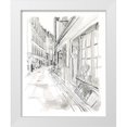 thumbnail image 1 of Vess, June Erica 26x32 White Modern Wood Framed Museum Art Print Titled - European City Sketch VI, 1 of 4