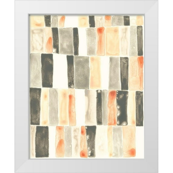 Vess, June Erica 26x32 White Modern Wood Framed Museum Art Print Titled - Soft Swatches I