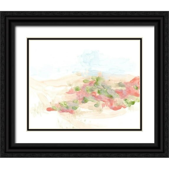 Vess, June Erica 32x26 Black Ornate Wood Framed with Double Matting Museum Art Print Titled - Dappled Dune II