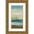 thumbnail image 1 of Vess, June Erica 9x14 Gold Ornate Wood Framed with Double Matting Museum Art Print Titled - Ocean Strata II, 1 of 4