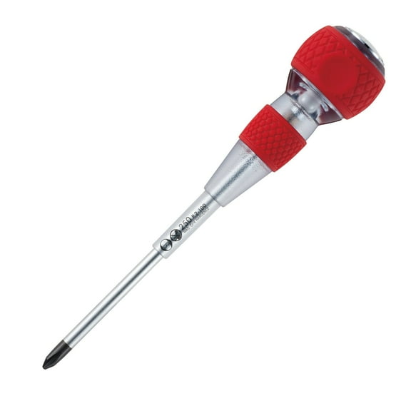 Vessel Tools 250P2100 Tang-Thru Screwdriver w/Ceramic Ball No.250