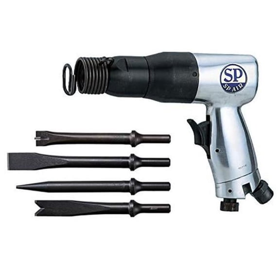 Vessel Tools USA SPASP-1410K Heavy Duty Air Hammer Kit with 4 Chisels
