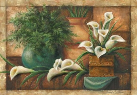 Vessels And Callas Canvas Art - Janet Stever (26 x 18)