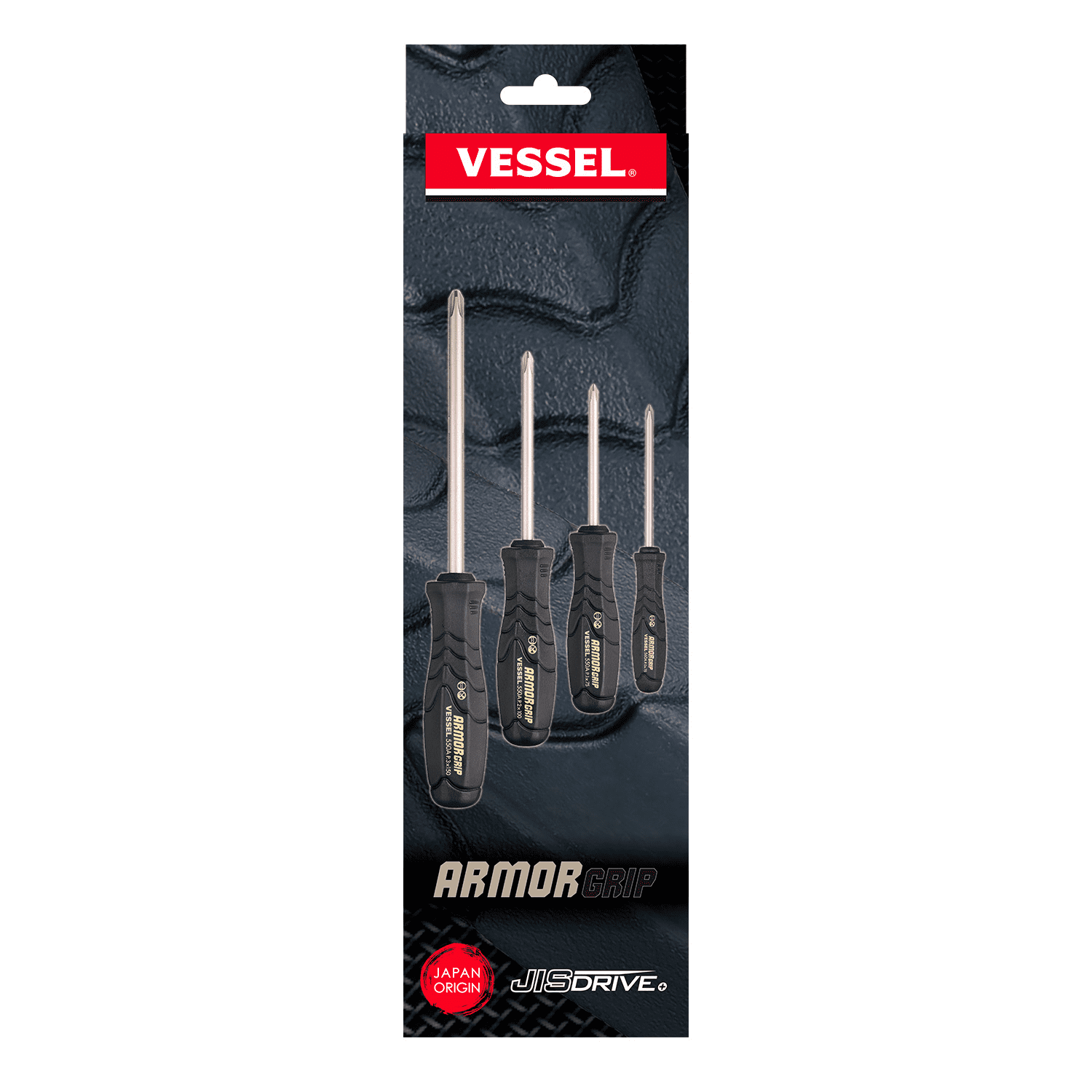 Vesseltools 550APH4PBU Vessel Armor Grip Screwdriver 4pc. Set No.550aph4pbu