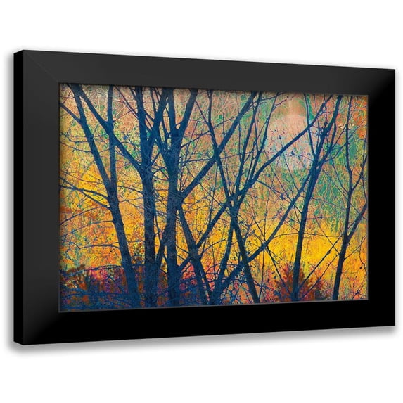 Vest, Chris 24x19 Black Modern Framed Museum Art Print Titled - Meadow Trees I