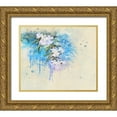 thumbnail image 1 of Vest, Chris 30x26 Gold Ornate Wood Framed with Double Matting Museum Art Print Titled - White Blossoms, 1 of 4