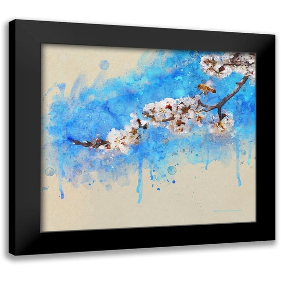 Vest, Christopher 13x12 Black Modern Framed Museum Art Print Titled - Apricot Blossom