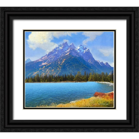 Vest, Christopher 23x20 Black Ornate Wood Framed with Double Matting Museum Art Print Titled - Cathedral Group