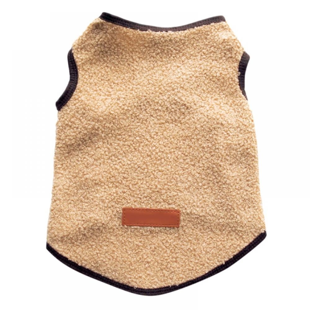 Vest Dog Sweater, Warm Pullover Fleece Dog Jacket, Winter Small Dog