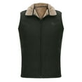 thumbnail image 1 of Vest For Men Winter Sevevn Mens Vest Turn Down Collar Solid Fleece Pocket Zipper Sleeveless Warm Jacket Waistcoat, 1 of 5