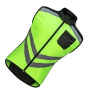 Vest Men Cycle Vest Foldable Quick Dry Breathable Reflective Sports Safety Bike Vest For Riding Running Jogging Hiking