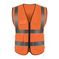 thumbnail image 1 of Vest Reflective Breathable Cloth Safety Protective Vest One Size Fits Most for Outdoor, 1 of 7