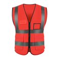 thumbnail image 1 of Vest Reflective Breathable Cloth Safety Protective Vest for Outdoor-Red, 1 of 3