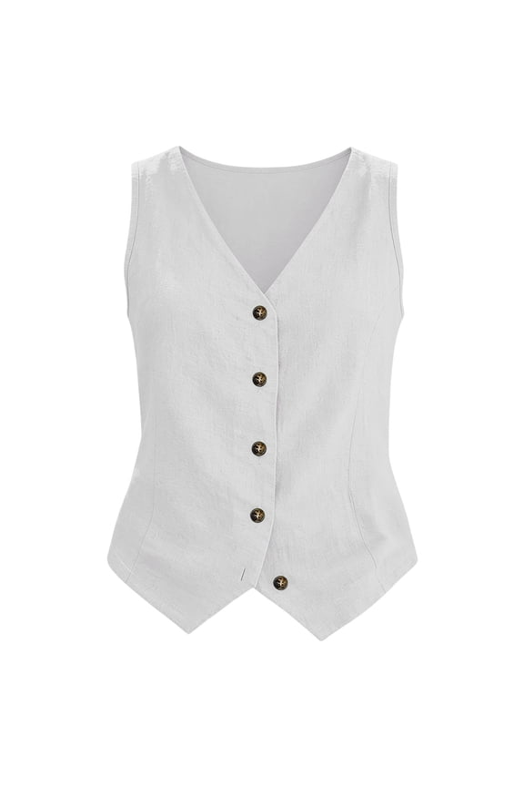 Vest Tops For Women,Button Down Vest Travel Vest Women Vintage Waistcoat Women's Vests Dressy Casual Vest Tops For Women Formal Vest Plus Size Womens Vest Suit Vest For Women