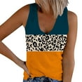 thumbnail image 1 of Vest Tops for Women Summer Casual Ribbed Sleeveless T Shirts Tanks Loose Comfy V Neck Henley Tops Camisole Trendy Cute Floral Printed Tank Tops Ladies Summer Tops Beach Cami Tops, 1 of 5