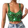 thumbnail image 1 of Vest Tops for Women Casual Chain Splicing Backless Camisole Top Camisole Vest, 1 of 9