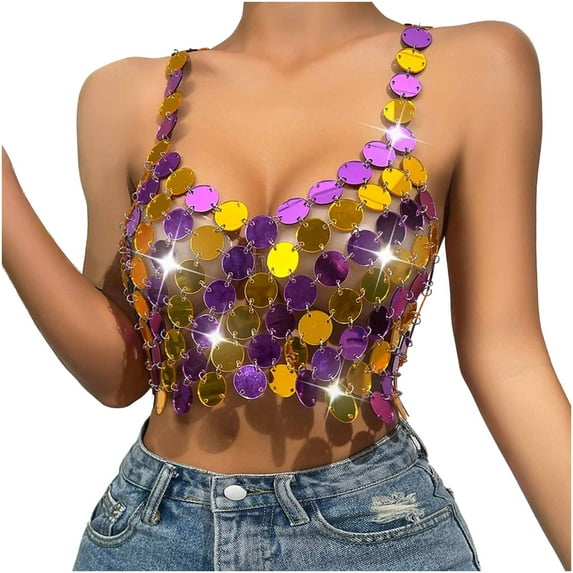 Vest Tops for Women Casual Chain Splicing Backless Camisole Top Camisole Vest