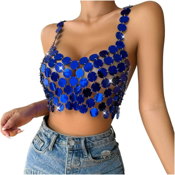 Vest Tops for Women Casual Chain Splicing Backless Camisole Top Camisole Vest