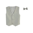 thumbnail image 1 of Vest and Clip On Baby Boy Bowtie set - SILVER - 2T/3T, 1 of 1