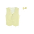 thumbnail image 1 of Vest and Clip On Baby Boy Bowtie set - YELLOW - L/XL (12-24 Months), 1 of 1