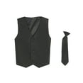thumbnail image 1 of Vest and Clip On Boy Necktie set - BLACK - 12/14, 1 of 1