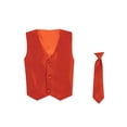 thumbnail image 1 of Vest and Clip On Boy Necktie set - BURNT ORANGE - 8/10, 1 of 2