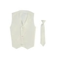 thumbnail image 1 of Vest and Clip On Boy Necktie set - IVORY - 12/14, 1 of 1