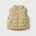 thumbnail image 1 of Boys Khaki Puffer Jacket Puffer Jacket Sleeveless Jacket Waistcoat Outwear Lightweight Warm Down Coat Clothes for 9-10 Years Old Girl, 1 of 8